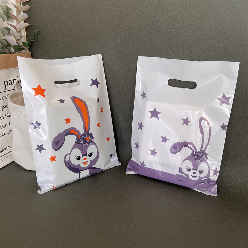 Thickened Plastic Makeup Gift Jewelry Earrings Hair Clip Small Tote Bag Wholesale Four Finger Flat Mouth Clothing Store Specification drawing