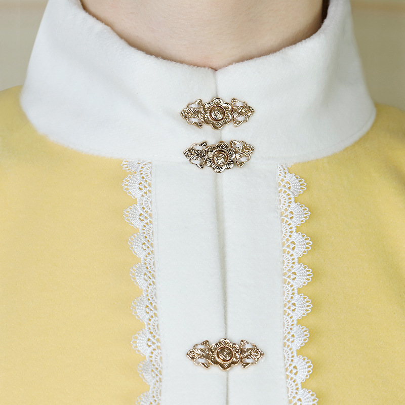 Metal buckles, mother-and-child buttons, Hanfu, button-down buttons, cheongsam, retro button-up, women's clothing, ancient-style buttons, decorative buttons Application Scenario