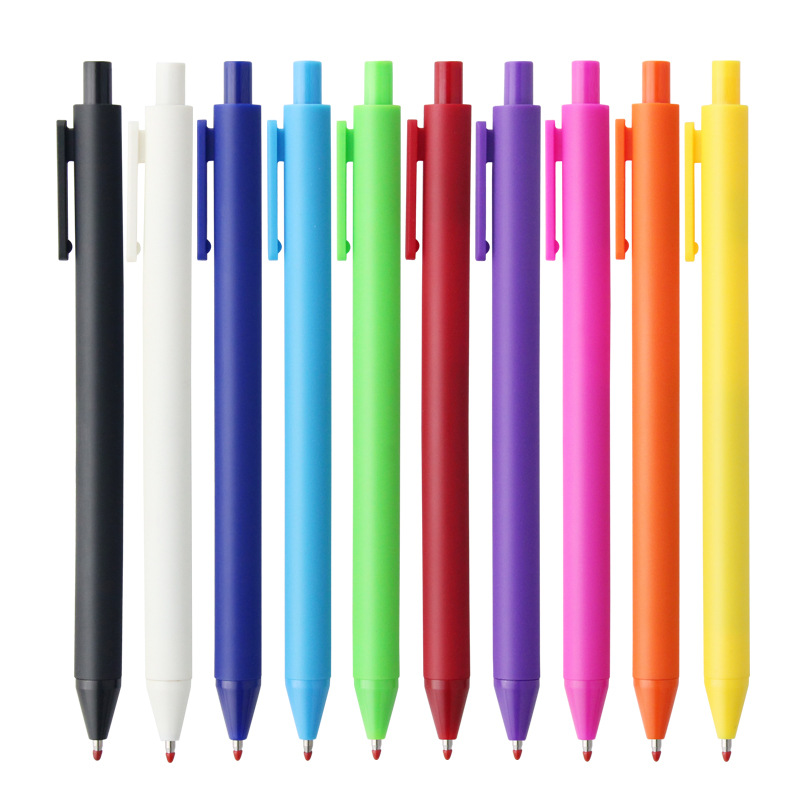圆珠笔/硅胶珠子/中学生写字笔批发/圆珠笔笔/中学生笔白底实物图