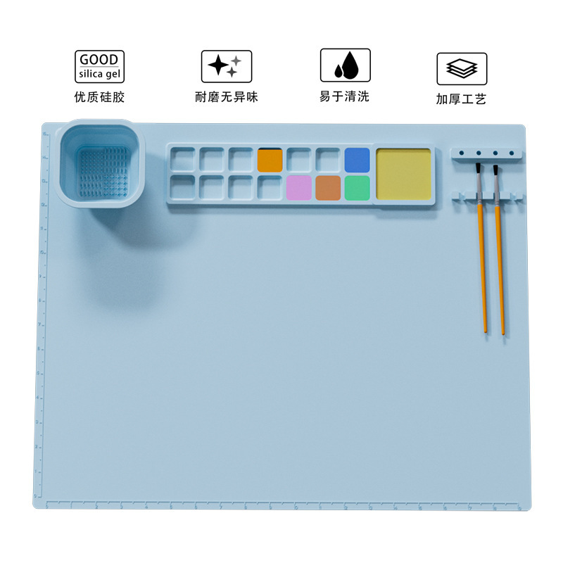 .. Silicone painting mat new children's painting mat infant art supplies Creative DIY painting mat art mat full figure