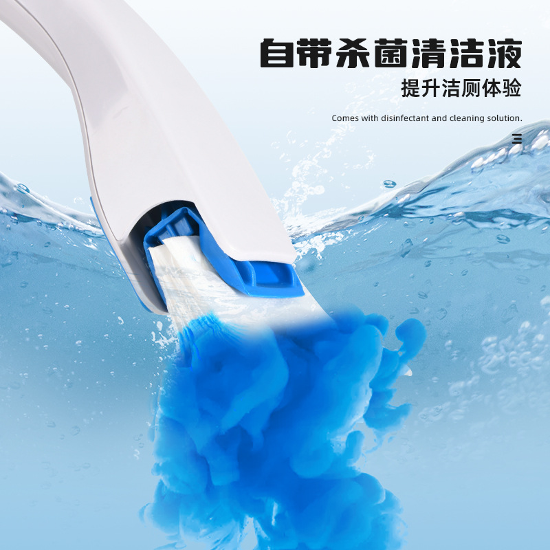 The same disposable toilet brush as Douyin, a toilet wonder, is a disposable, no-dead corner replaceable head household toilet cleaning brush Specification image