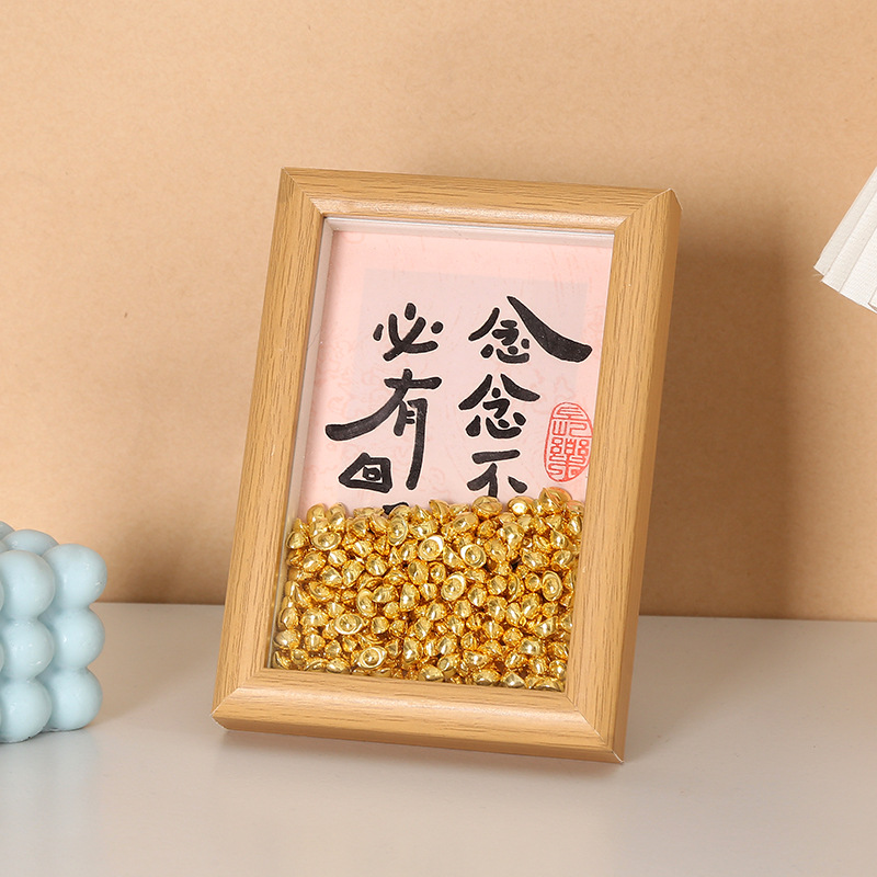 Solid gold ingots, imitation gold ingots, treasure basin fillers, shop living room decorations, housemoving gifts, feng shui ornaments Specification image
