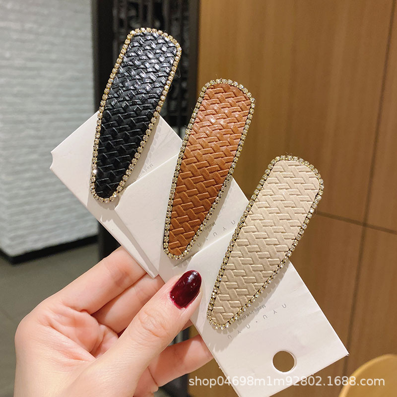 Rubber Band Drop Hair Clip Korean Style Pair Clip Hair Clip Back Head Broken Hair Clip Internet Celebrity Headdress Bb Clip Girl Side Clip details Picture