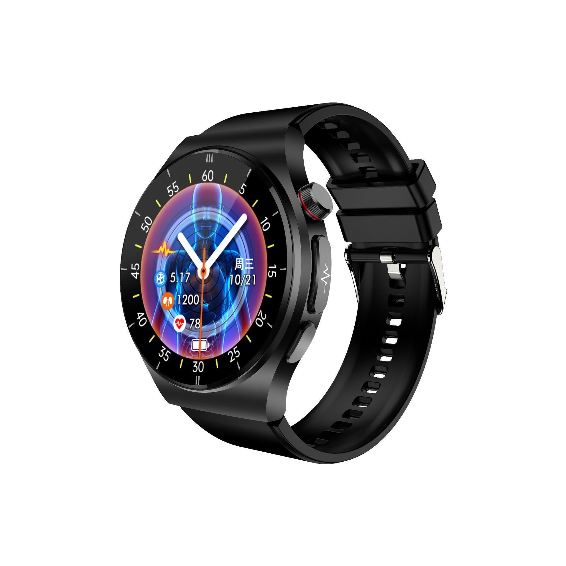 Smartwatch ET340 Bluetooth call heart rate, blood oxygen, blood pressure, sleep, step count, health monitoring, fitness wristband watch Item Picture
