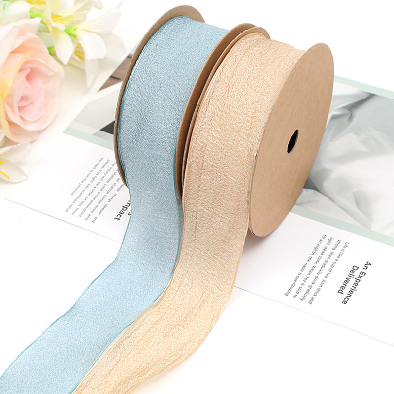 New Valentine's Day products with wood-cotton yarn ribbons, flower packaging ribbons, baking packaging, decorative webbing, and handmade bows Specification image