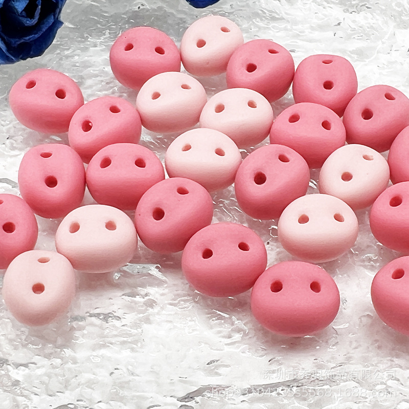 diy cartoon pig nose resin accessories, cream glue phone cases, hairpins, crocs, dolls, crochet accessories wholesale details Picture