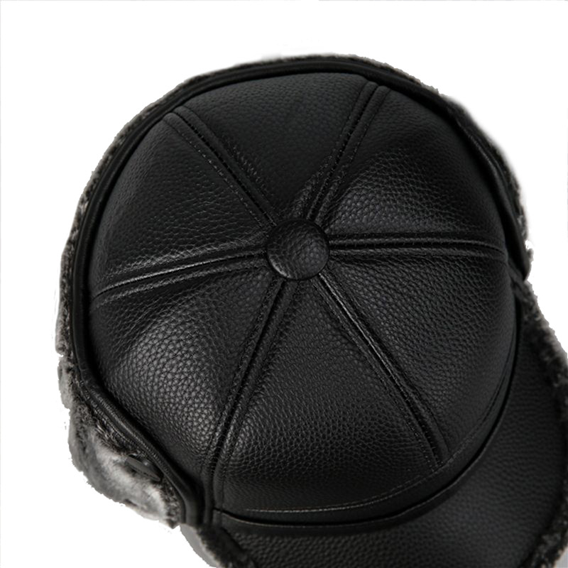 中老年帽子男士冬天爸爸棒球帽护耳老人帽秋冬季保暖老头爷爷皮帽详情8