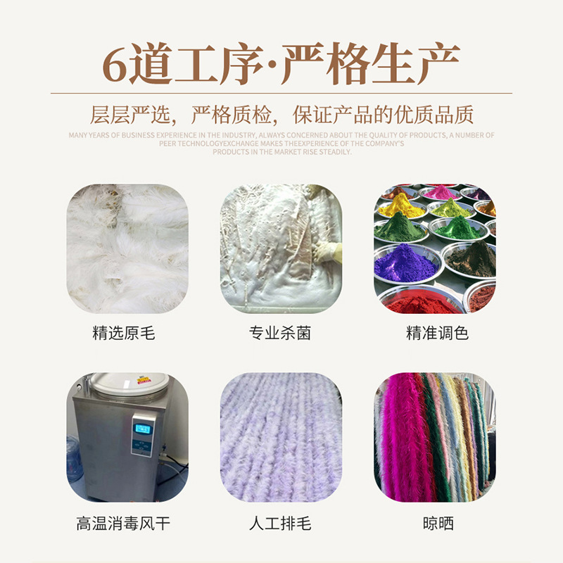 羽毛/羽绒/森尔服装/鸵鸟毛/羽毛布带产品图