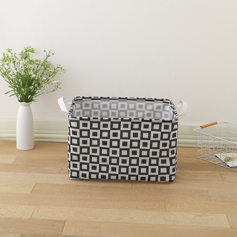 Cotton Linen Storage Basket Pet Toy Storage Bag Ins Storage Basket Wholesale Japanese Cloth Tabletop Sundries Bag details Picture