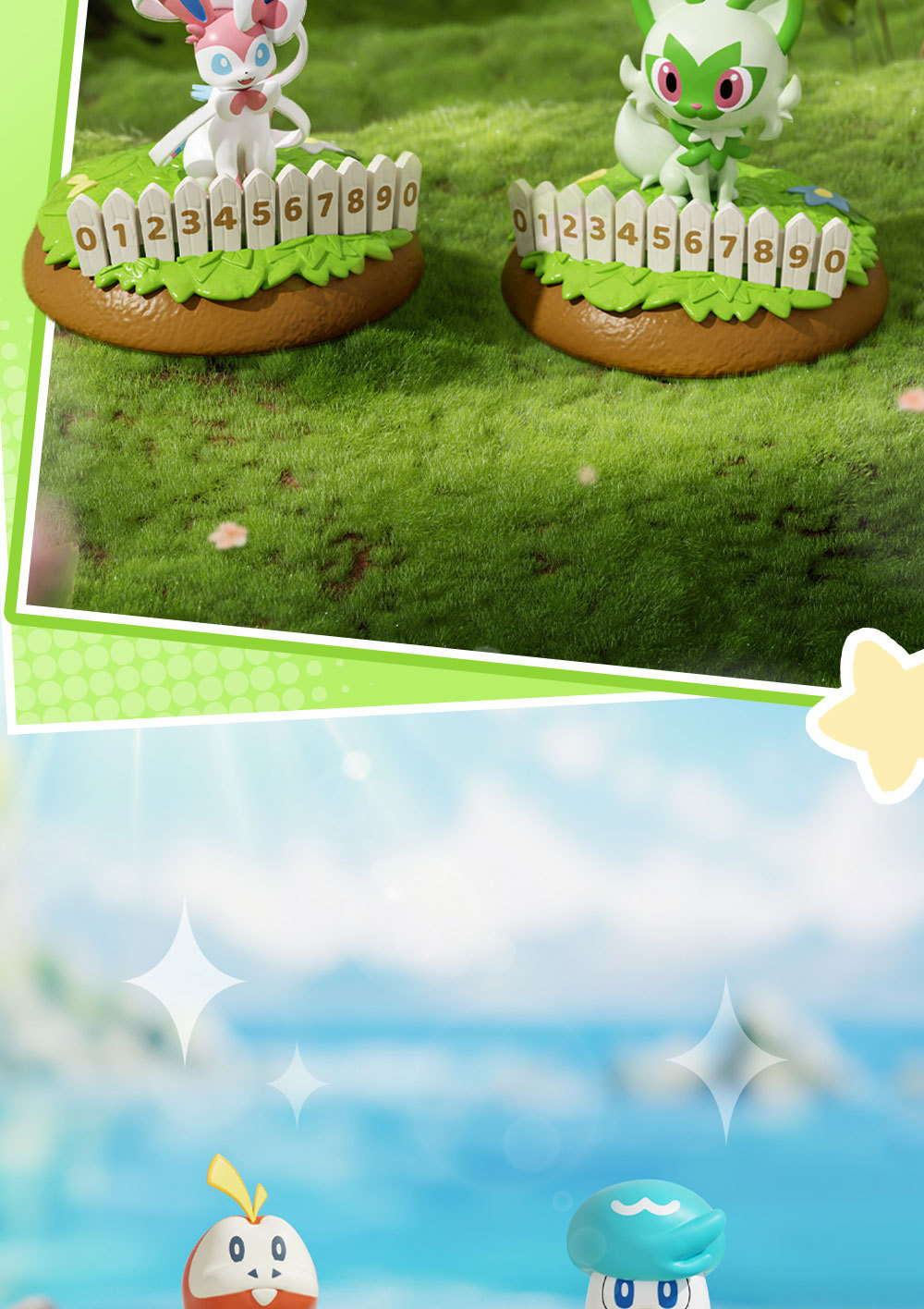 宝可梦正版皮卡丘车载摆件排排坐停车号码牌潮玩可爱耿鬼口袋妖怪详情8