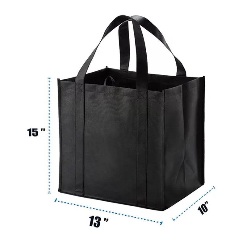 In-stock Amazon convenient non-woven fabric wine bags, sturdy and thickened, packed in full cases for shopping, with LOGO printing and size adjustment Specification image