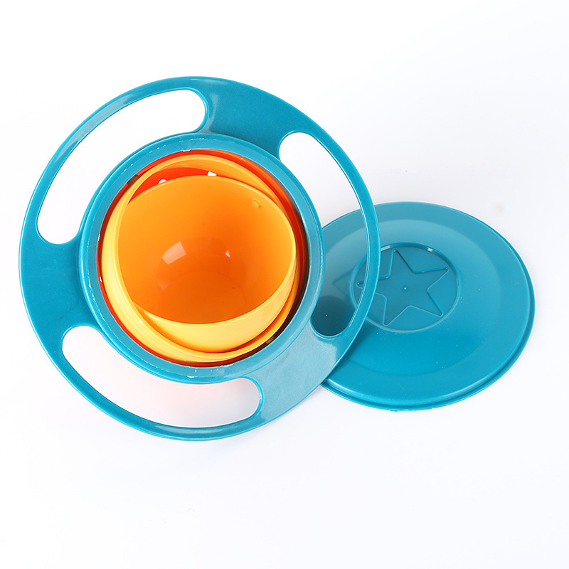 Flying saucer bowl, balance bowl, 360-degree rotation without spillage, baby bowl Item Picture