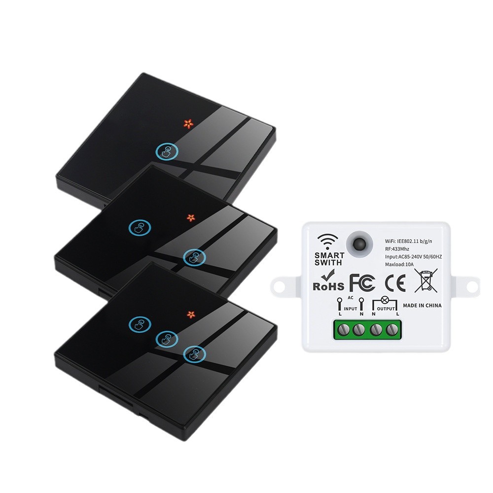 The Tuya smart switch-off device features wireless touch, WiFi, random stickers, APP remote control, Alexa voice control, and timing Item Picture