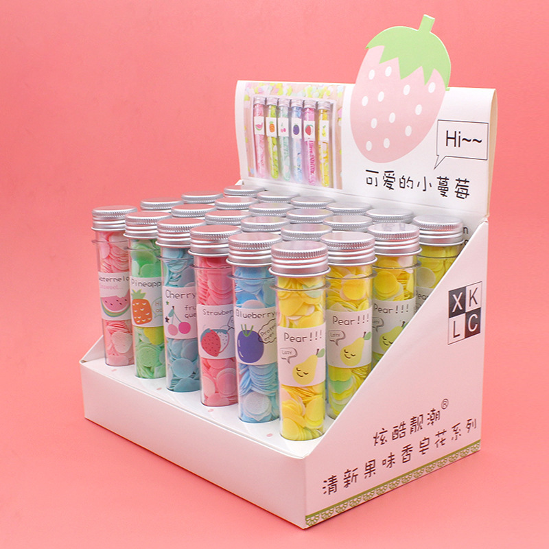 便携户外洗手香皂纸肥皂片 旅行试管装洗手纸一次性香皂片旅游用a