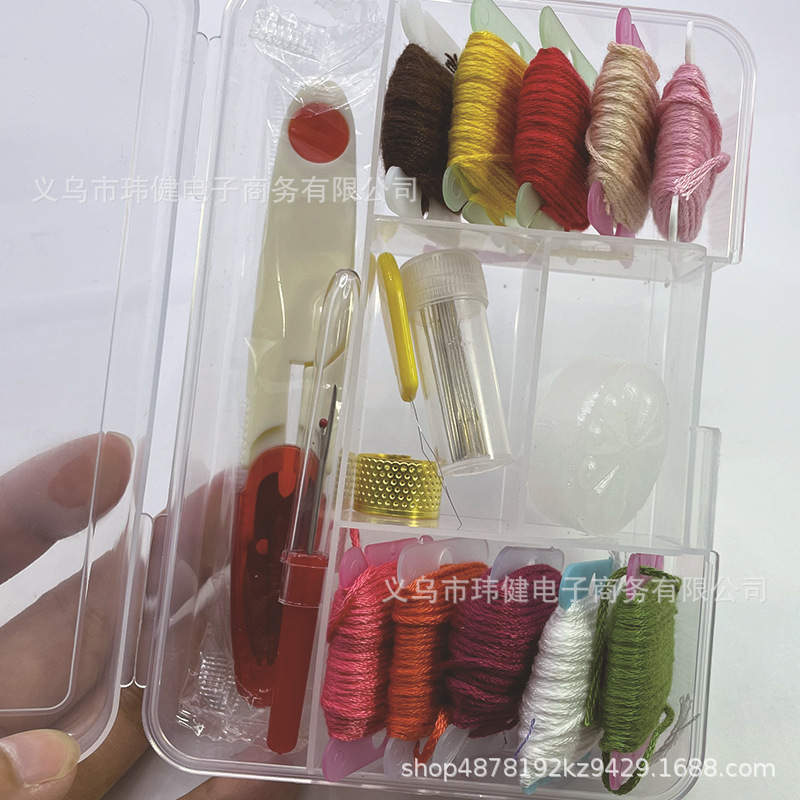 Cross Stitch Embroidery Thread Wrapped Thread Board 16 Color 50 Color 96 Color 100 Color Poke Poke Embroidery Tool Set Cross Border Application Scenario