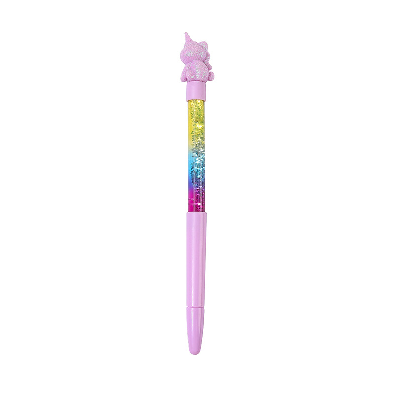 Creative Cartoon Rabbit Unicorn Quicksand Pen Cute Shape Gift Pen Office Signature Pen Neutral Pen Wholesale Item Picture