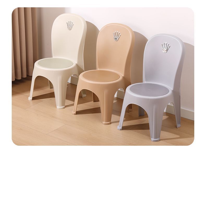 家居靠背椅加厚软包皮革塑料椅子高椅客厅卧室成人踩脚可叠放工厂详情28