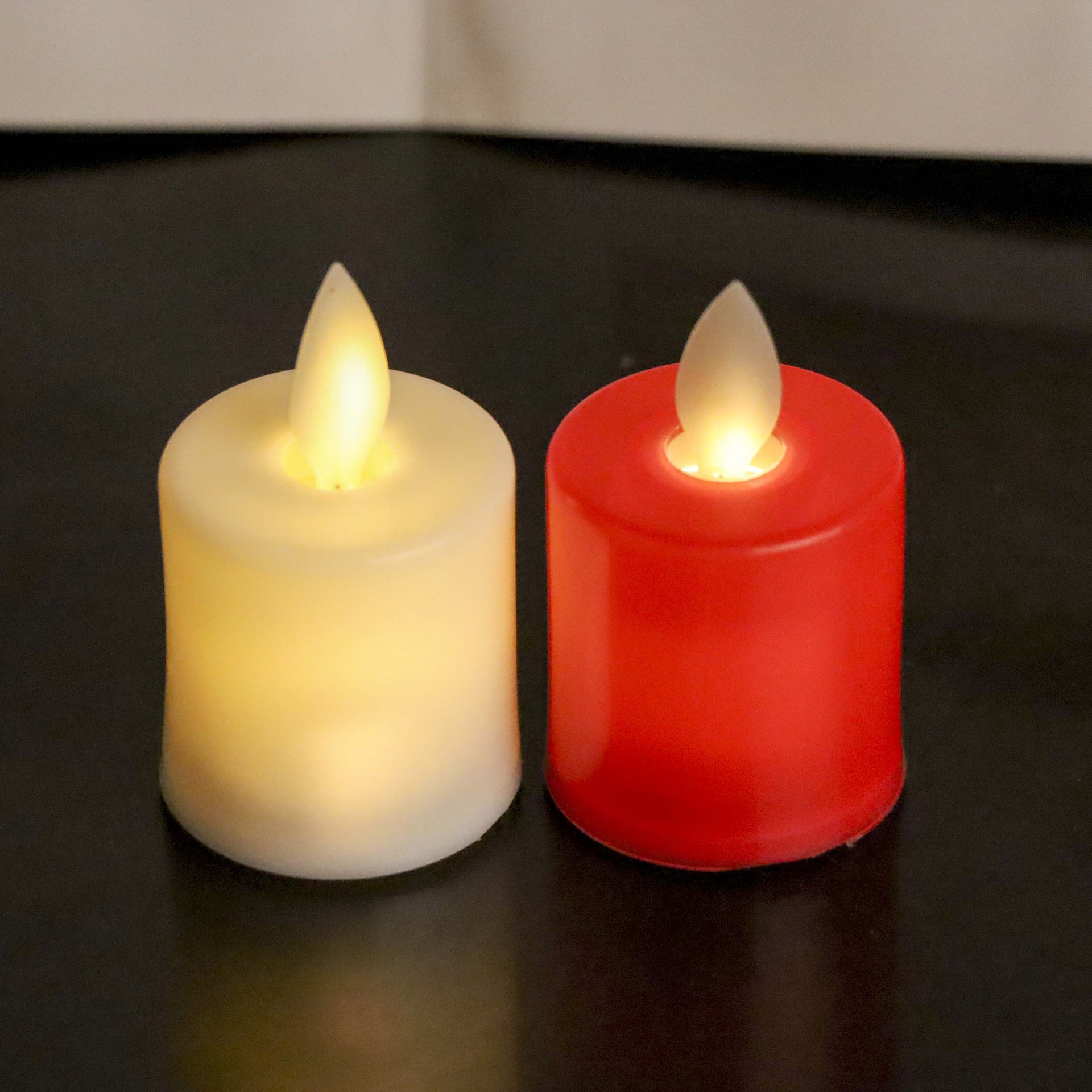 Factory wholesale of simulated smooth flat mouth swing electronic candles, wedding guide, proposal and confession props led candles Specification image