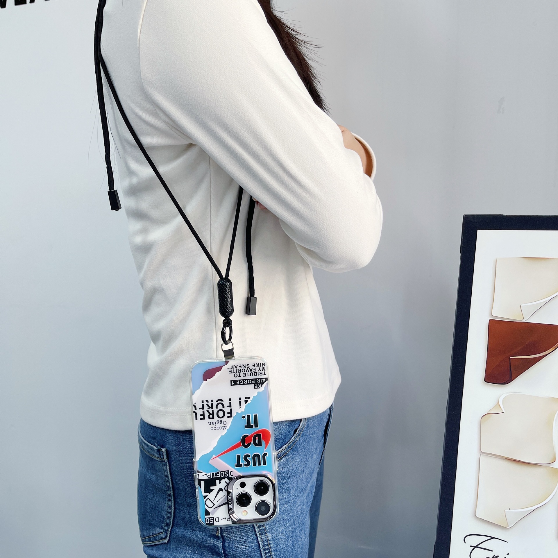 手机挂绳实物图