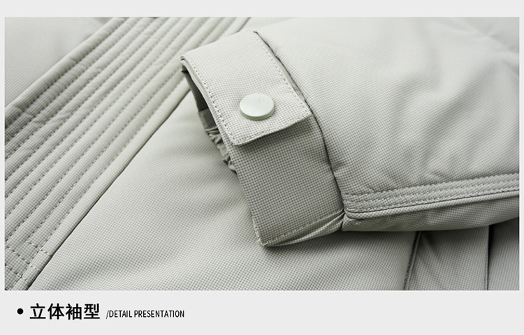 The new hooded down jacket for men in winter is warm and thick. The white duck down casual business jacket for middle-aged dads is trendy pic 27