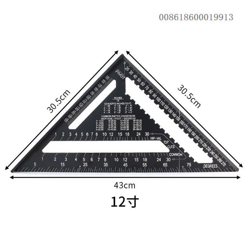 木工三角尺直角尺/ruler/木工工具/五金工具产品图