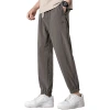 Tencel linen pants Men's summer thin style 2024 new sporty ice silk pants Men's casual 9-inch long pants Item Picture