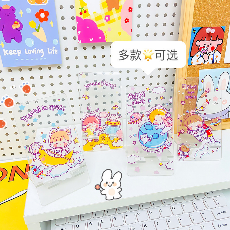 Desktop Simple Transparent Acrylic Writing Board College Students Office Shorthand Message Board Meeting Memo Board Specification drawing