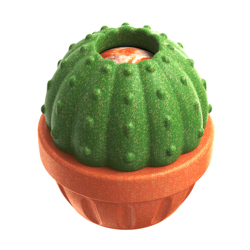 Pet supplies manufacturer wholesale company's best-selling Amazon wet food filling leak-proof cactus dog toy Item Picture