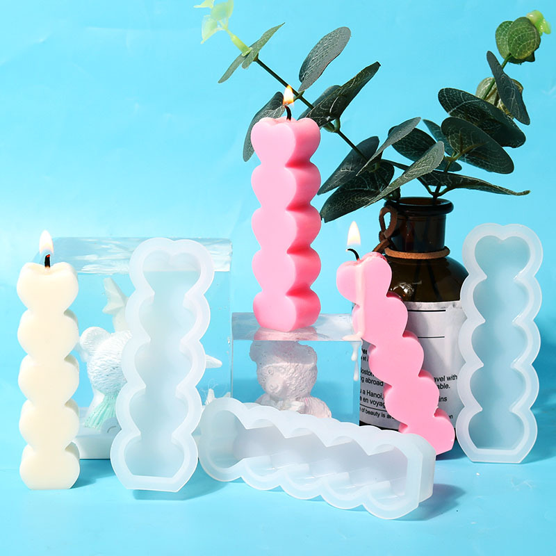 diy goteo molde 5 conexión amor vela molde de silicona nueva llegada atmósfera vela sentido de la atmósfera