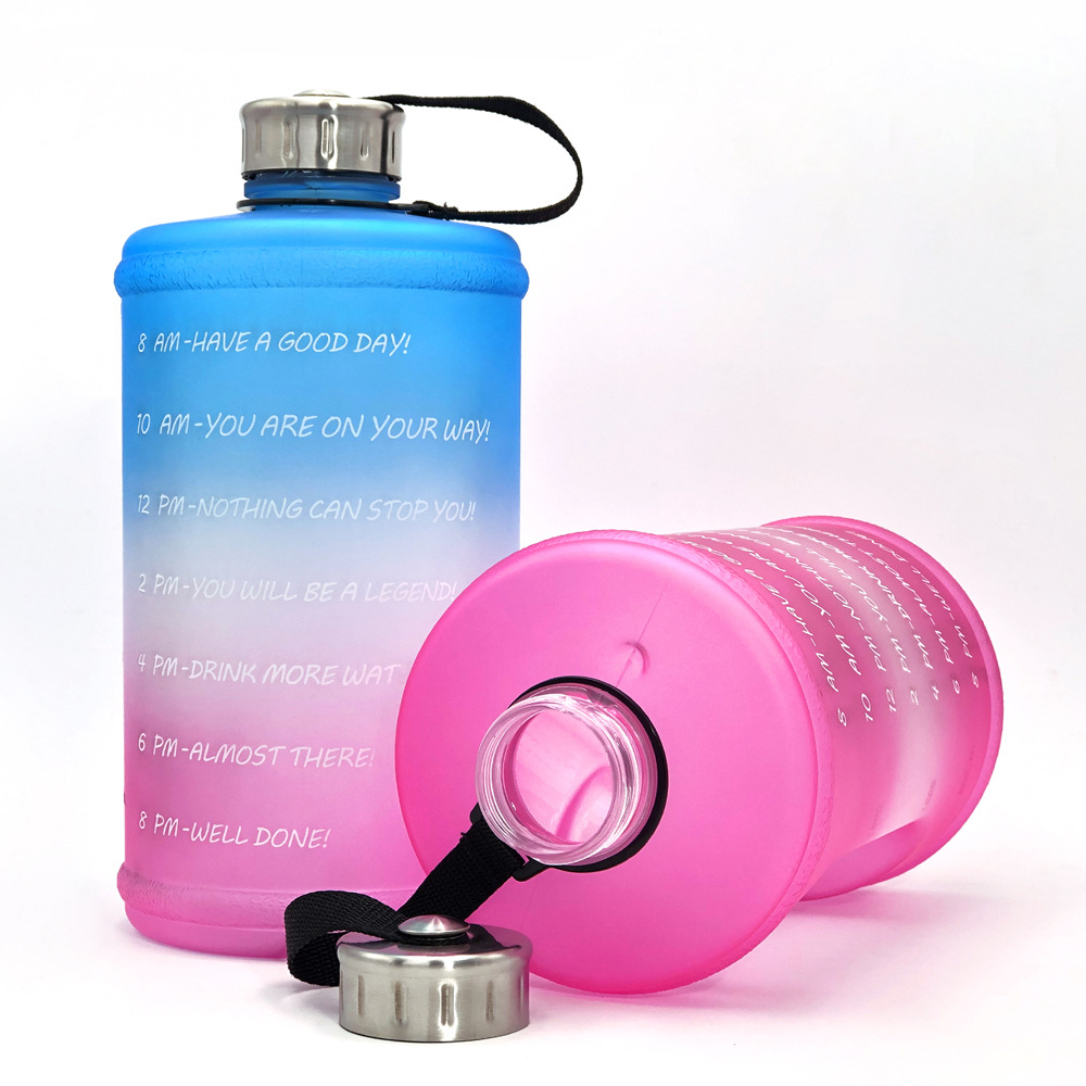 2.2L Sports kettle Gradient plastic petg Gym Large capacity Outdoor Space Cup cross-border water bottle Item Picture