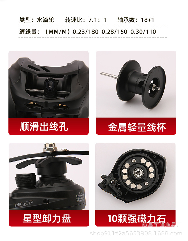碳素路亚杆远投路亚竿泛用竿超硬套装高感度远投竿鱼竿超轻直柄详情18