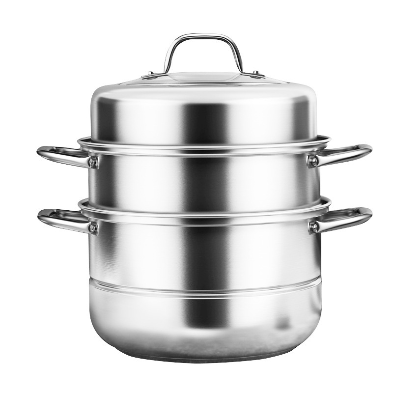 Kangbach Stainless Steel Steamer 304 Food Grade Household Thickened Multi-Layer Steamed Fish Pot Cooking One Pot Wholesale Item Picture