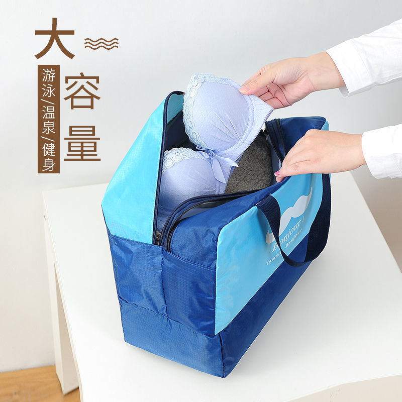 健身游泳手提干湿分离包女轻便收纳旅行包大容量整理防水沙滩包详情图4