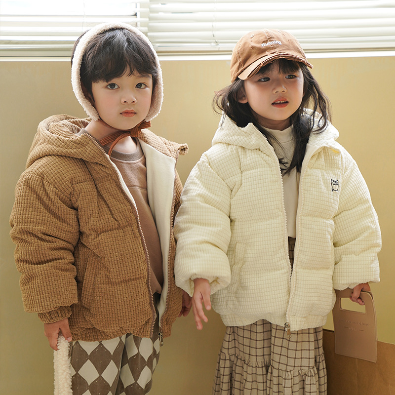 2023 New Children's Down Cotton-Padded Jacket Men And Women Children Thick Warm Foreign Trade Cotton-Padded Jacket Specification drawing