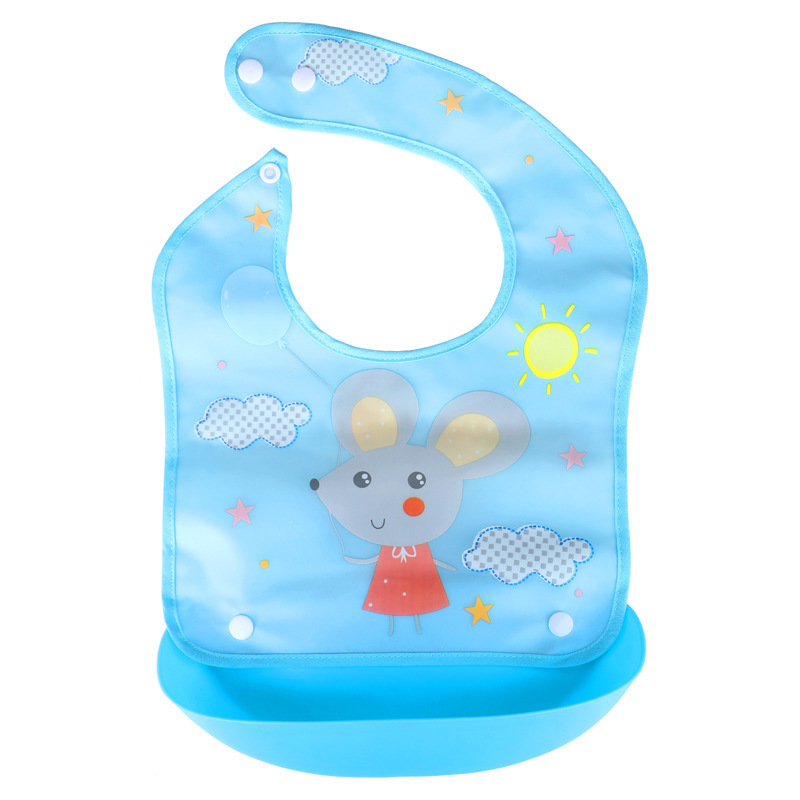 Foreign trade detachable baby bibs, feeding bibs, waterproof baby bibs, super soft saliva bibs, no-wash and anti-dirt feeding bibs Item Picture
