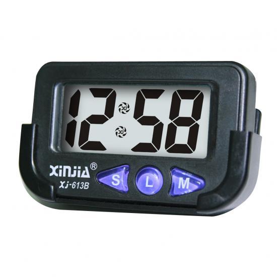 Xinjia XJ613B electronic clock small portable timer with support and 4-digit display LCD electronic desktop clock