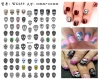 New Halloween nail sticker style skull Halloween nail sticker manufacturer in stock WG656-678, exclusive for export, exclusive for export Item Picture