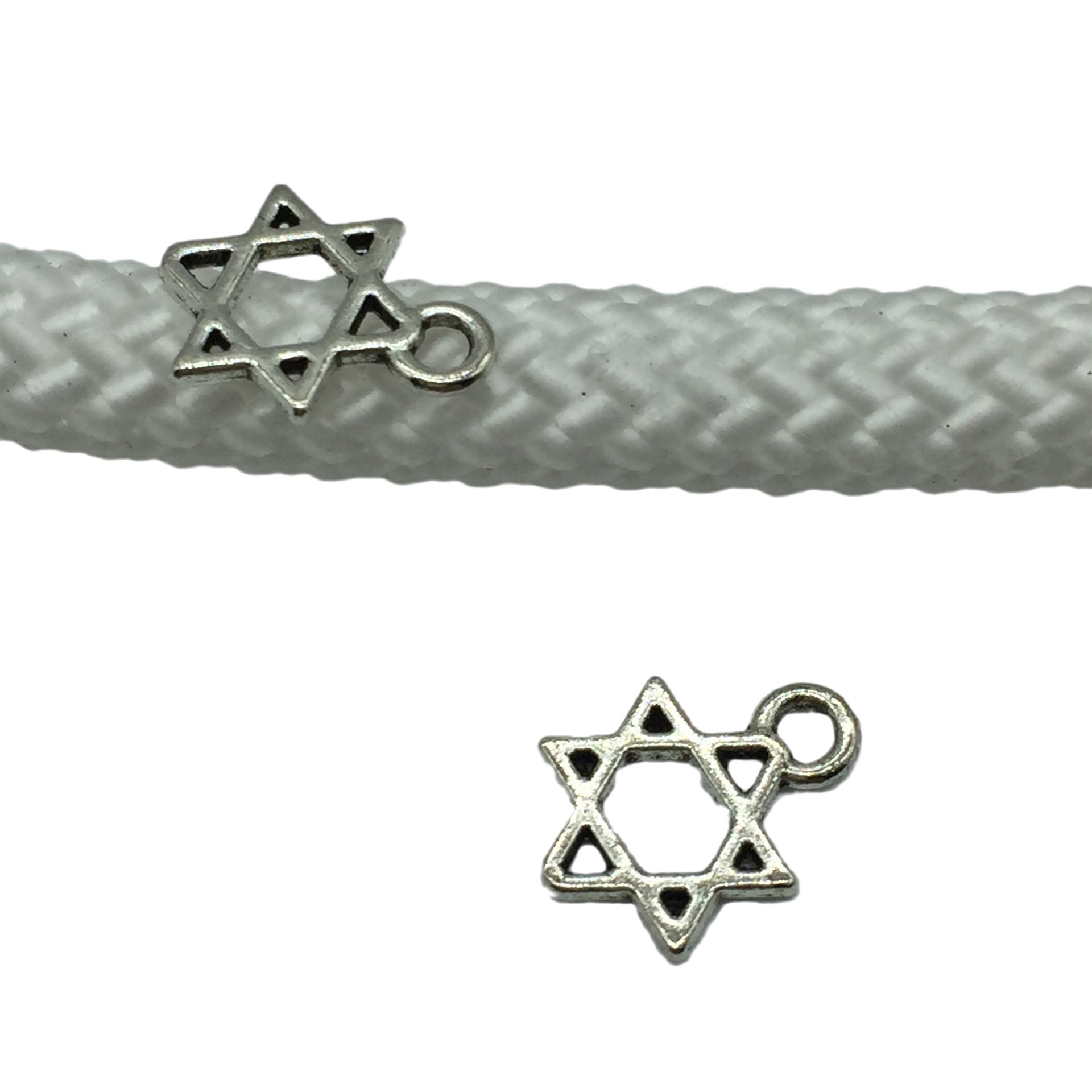 9*12Mm Ancient Silver Star Accessories Bracelet Star Moon Pendant Diy Hexagon Star Pendant Manufacturers Wholesale Item Picture