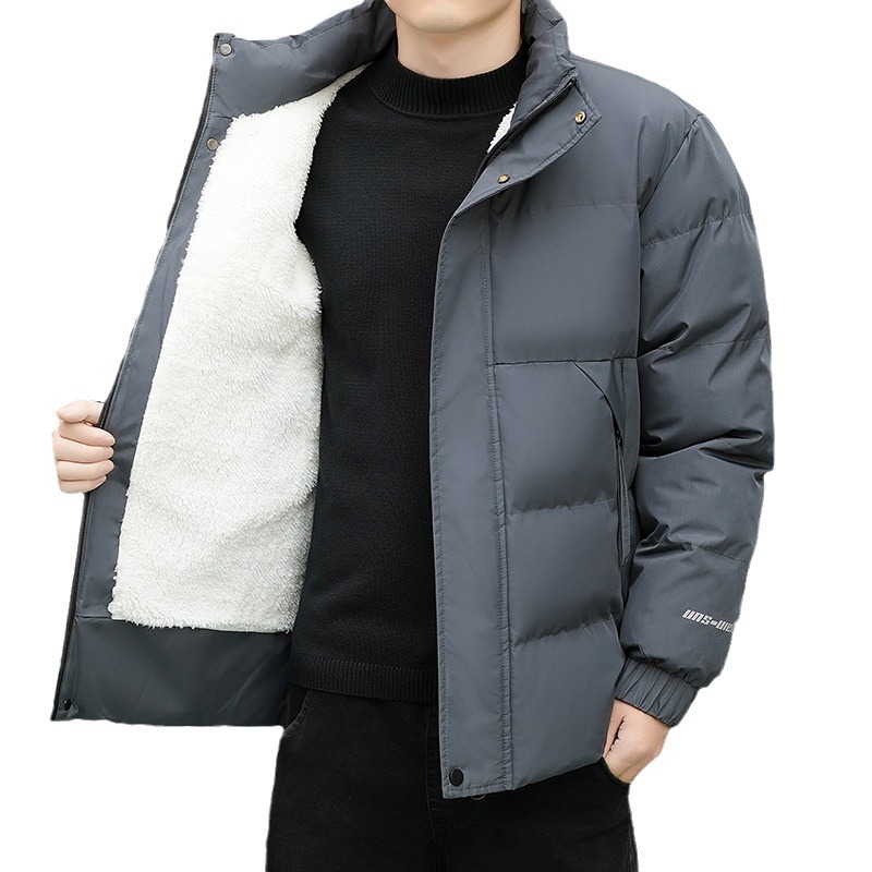 棉衣/女装女式宽松时尚休闲/大衣军/羽绒服/男棉衣白底实物图