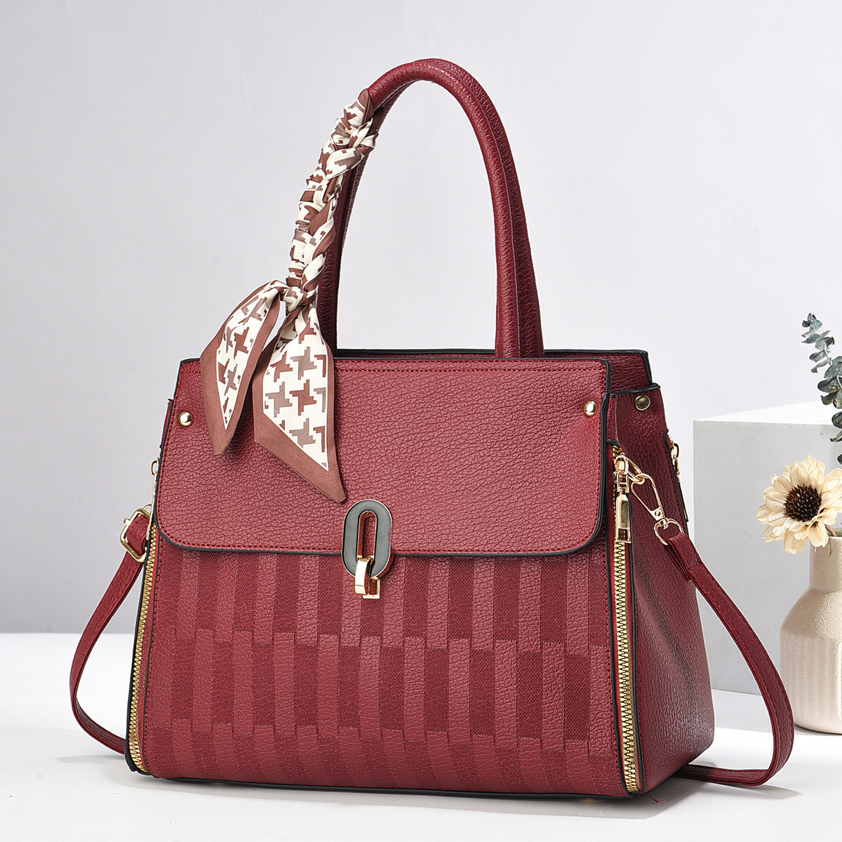 Personality 2024 Women's Handbag Fashion Fashion Shoulder Bag Simple New Bag All The Crossbody Korean Version Crossspan Bag Item Picture