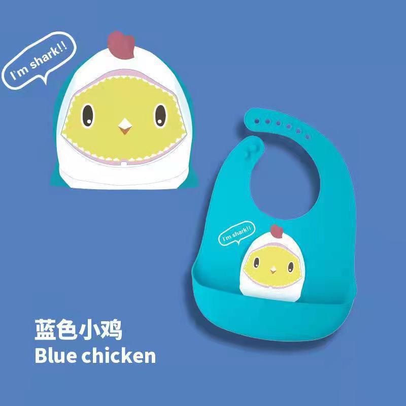 硅胶围兜/婴儿饭兜/防水口水兜细节图