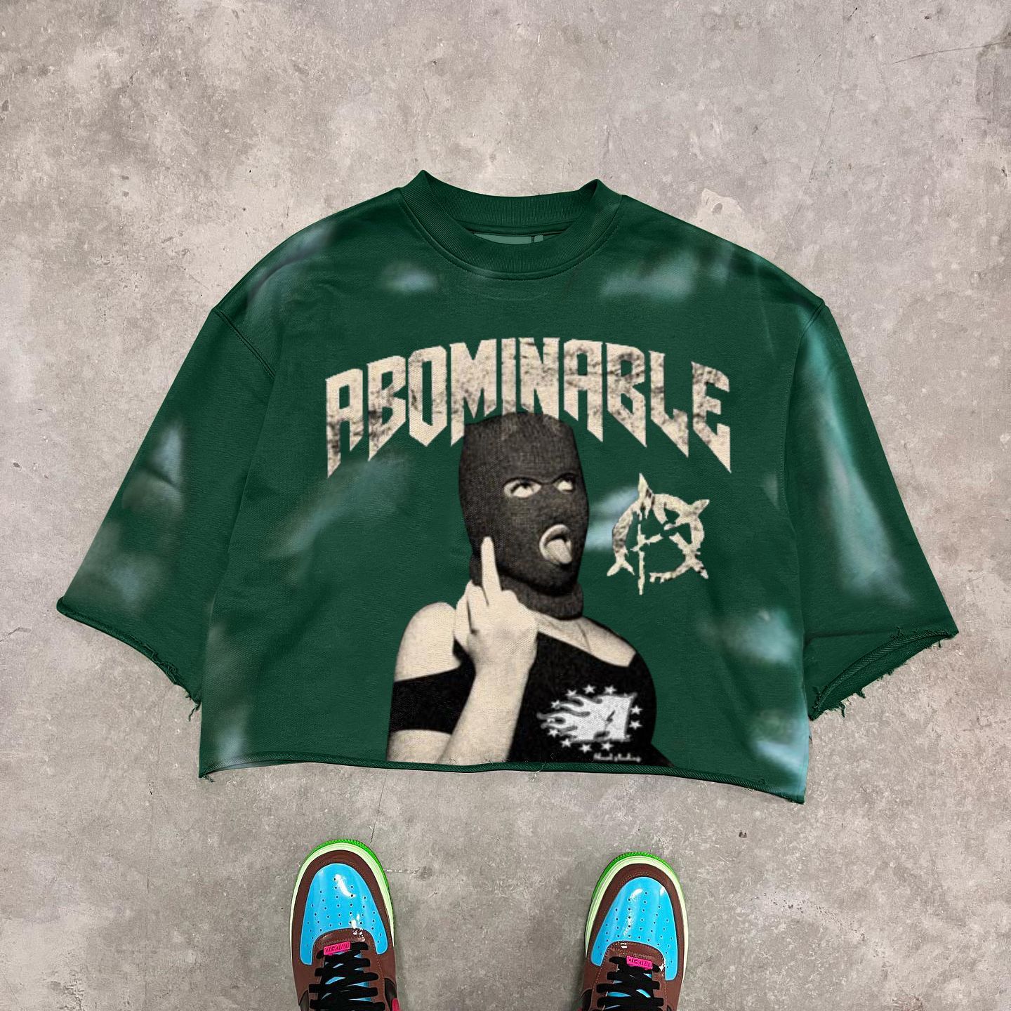 Fashion Cross-border 2024 New three-quarter sleeve 3D digital printed men's and women's short-sleeved round-neck short-sleeved T-shirts from the manufacturer Specification image