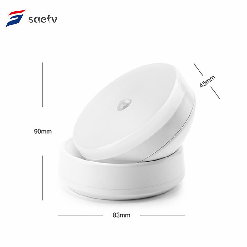 旋转人体感应/感应小夜灯/橱柜灯起夜灯白底实物图