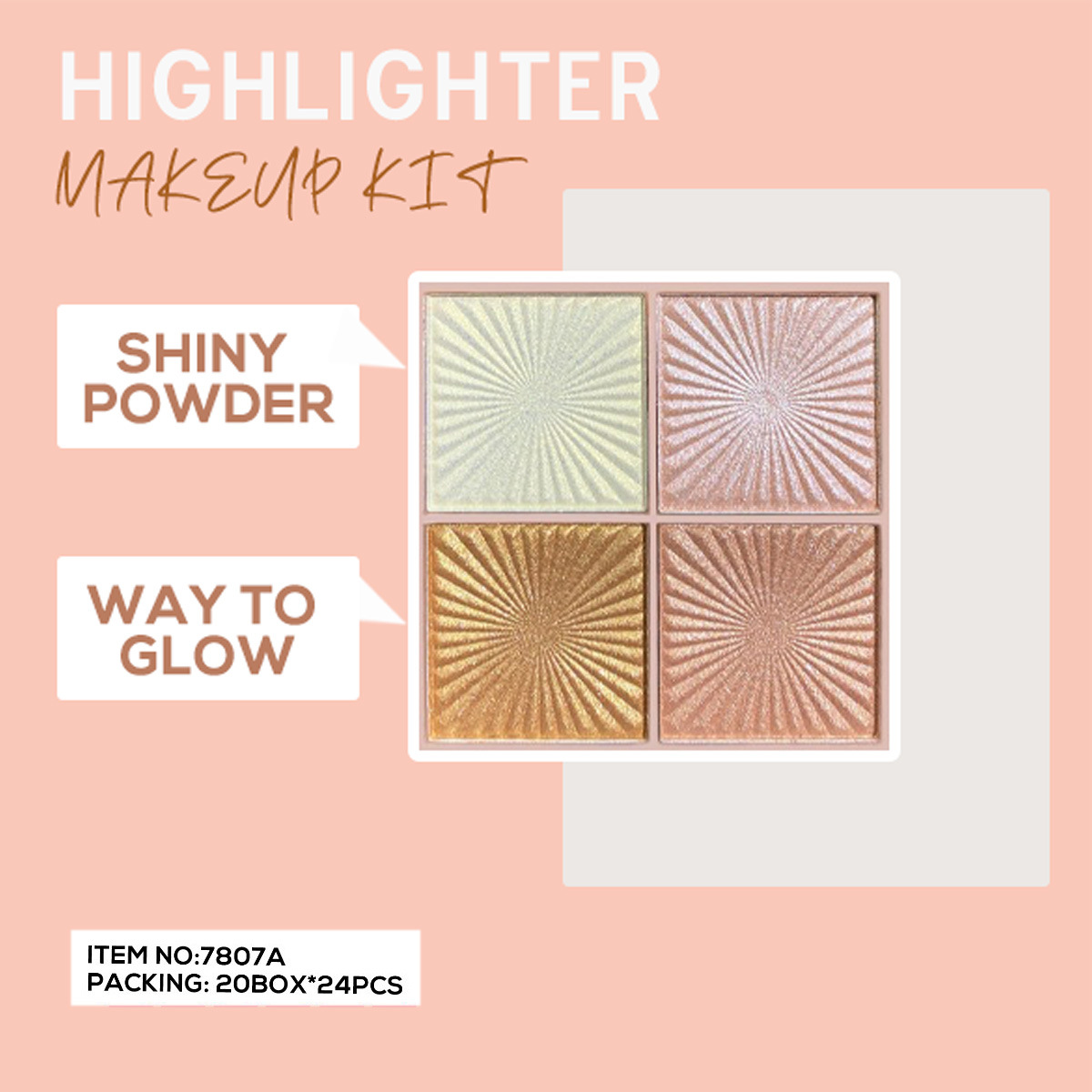 SEVENCOOL High-gloss Powder Stage Makeup Sparkling Body High-gloss Glitter Powder Collarbone Pearl Powder Cross-border Exclusive Supply Specification image