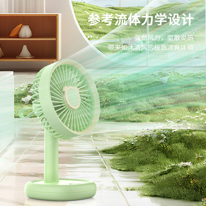 办公台式桌面usb小风扇学生便携式家用宿舍办迷你大风力充电风扇详情图2