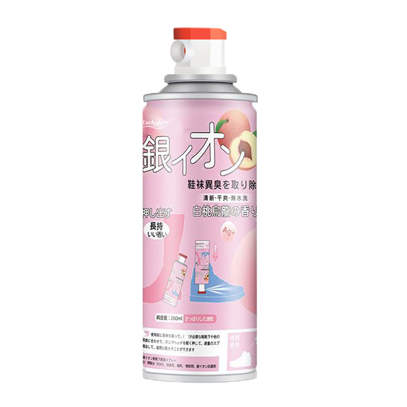 Shoes and socks deodorant to odor stay dry white peach fresh feet smelly shoes cabinet deodorizing shoes and socks deodorizing spray wholesale Item Picture