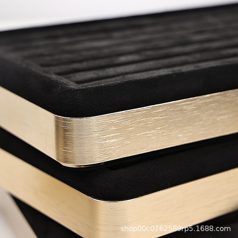 【 Factory Self-operated 】 Zhongmeida high-end black jewelry display plate, ring and necklace storage plate details Picture