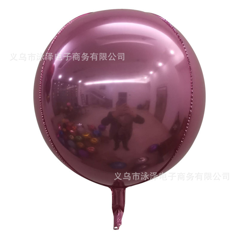 Cross-border 22 "4D ball aluminum film balloon wedding decoration birthday party decoration aluminum film balloon wholesale Item Picture