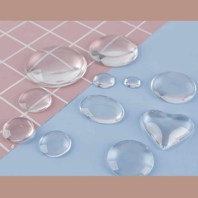 厂家生产批发 水晶玻璃冰箱贴白胚饰品配件贴图圆形饰品时光宝石C详情图3