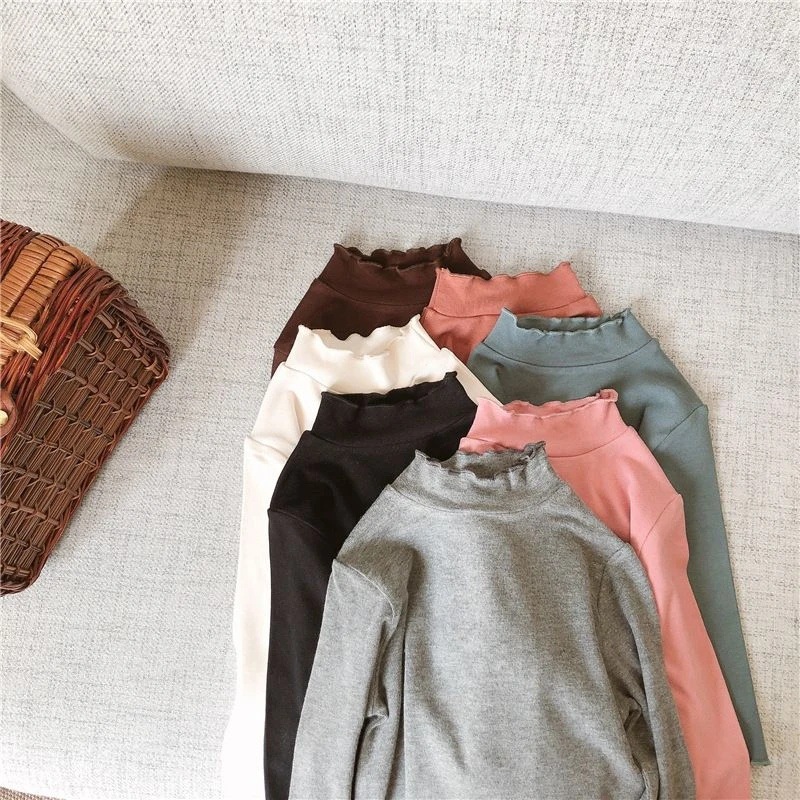 童装女童春秋2025新款儿童半高领打底衫秋装洋气长袖T恤宝宝上衣详情13